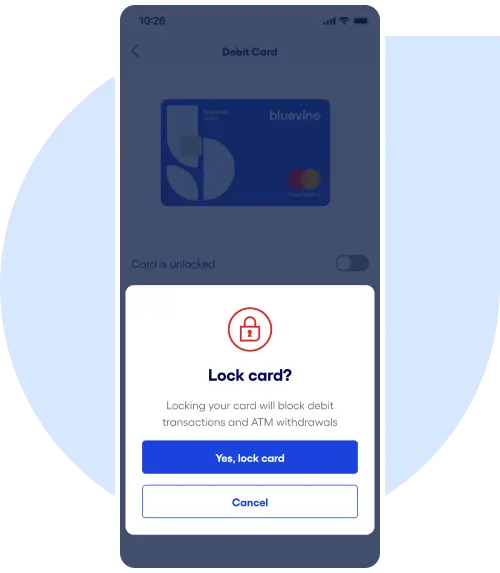 Bluevine Business Debit Card Lock