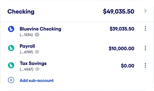 Manage checking balances