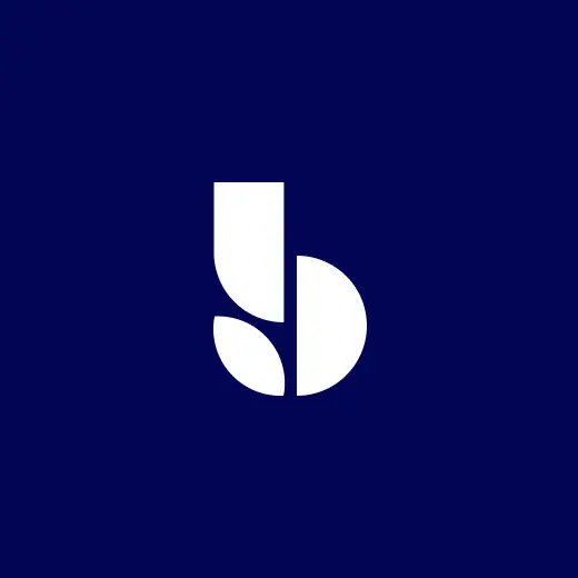 Bluevine company logo featuring a lowercase "b"