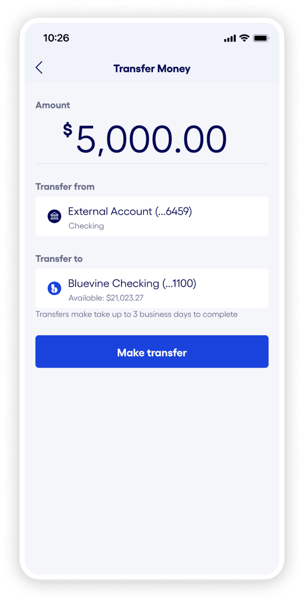 add funds via ach
