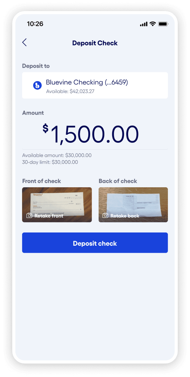 add funds by check