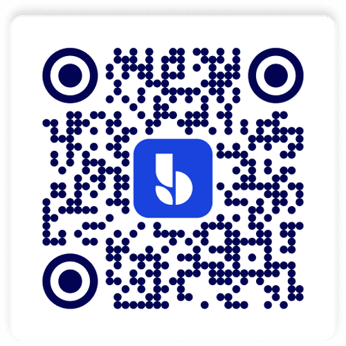QR code to download the Bluevine app
