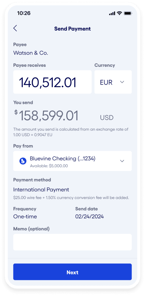 pay bills internationally
