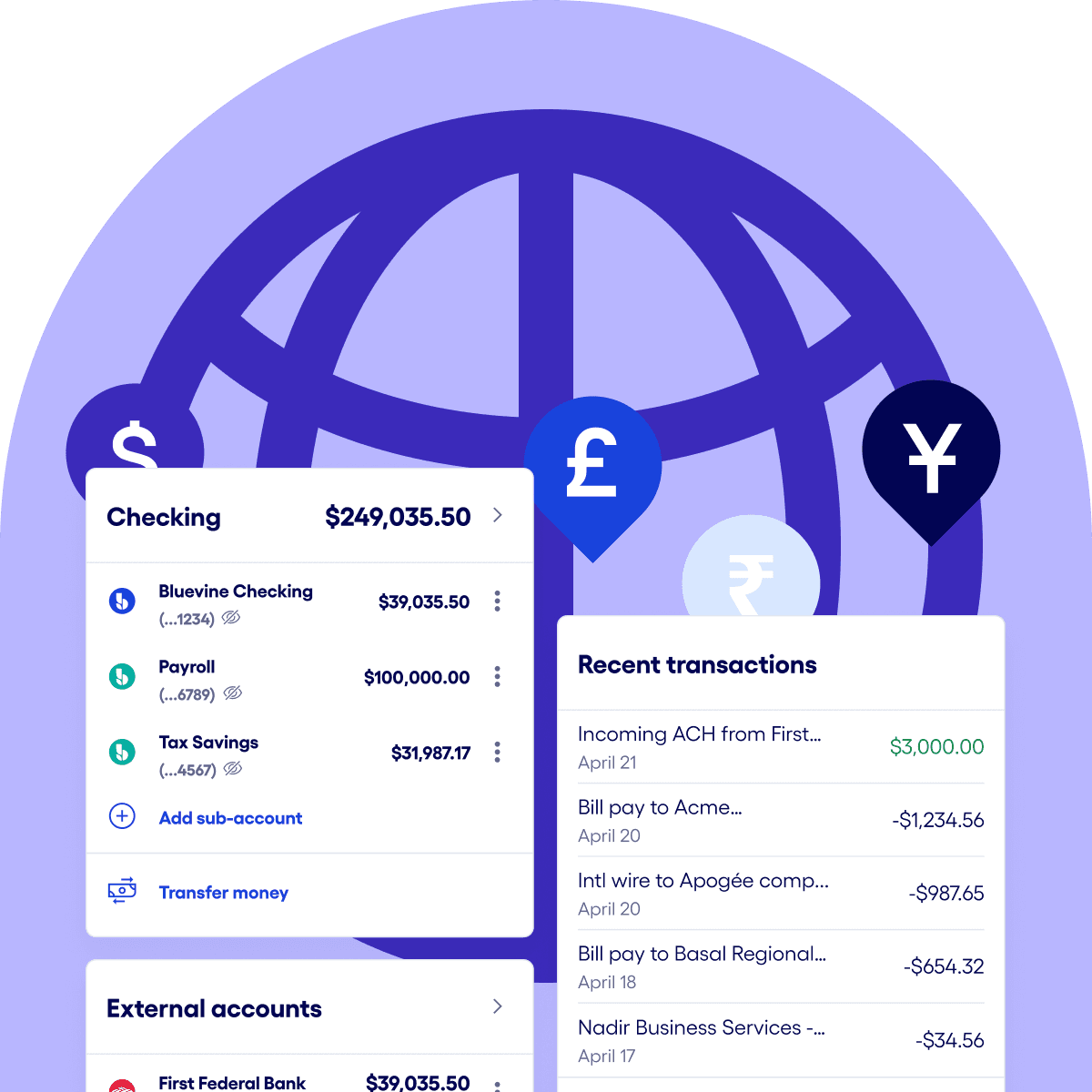 Bluevine business checking dashboard