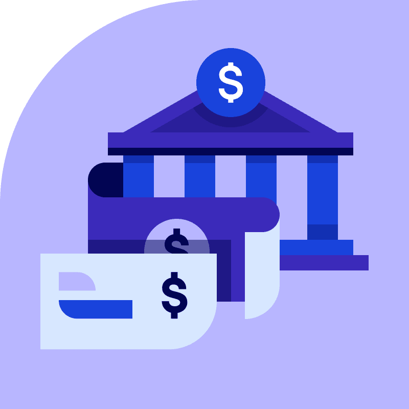 Business payment methods dashboard illustration