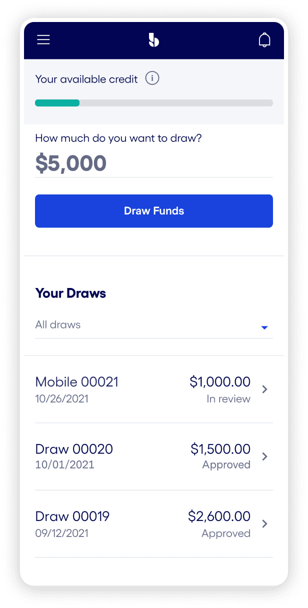 Available credit balance