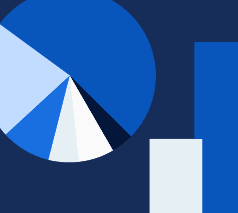 Snapshot of Bluevine infographic charts about small business financial literacy.