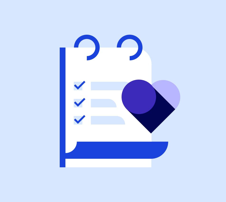 Illustration of checklist for nonprofits.