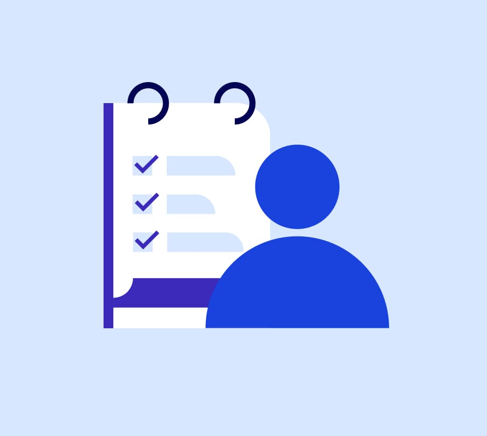 Illustration of contractor and management checklist.