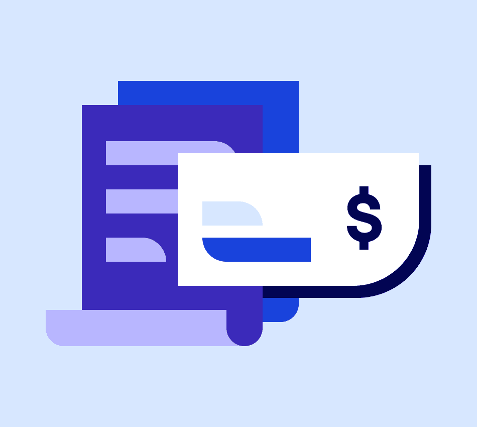 Illustration of small business invoice factoring.