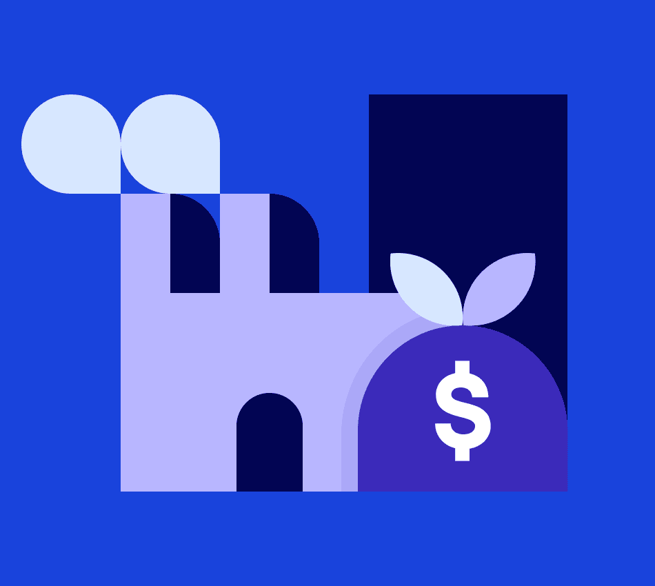 Illustration of manufacturing business growing using line of credit funds