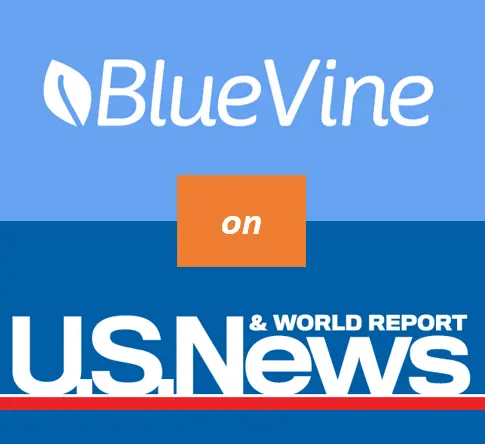 Bluevine and U.S. News & World Report logos