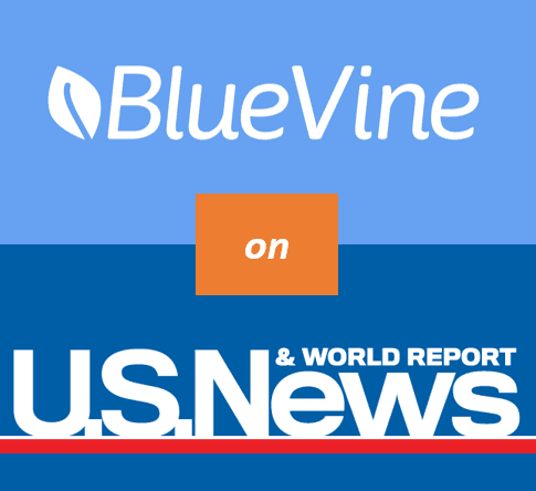 Bluevine and U.S. News & World Report logos