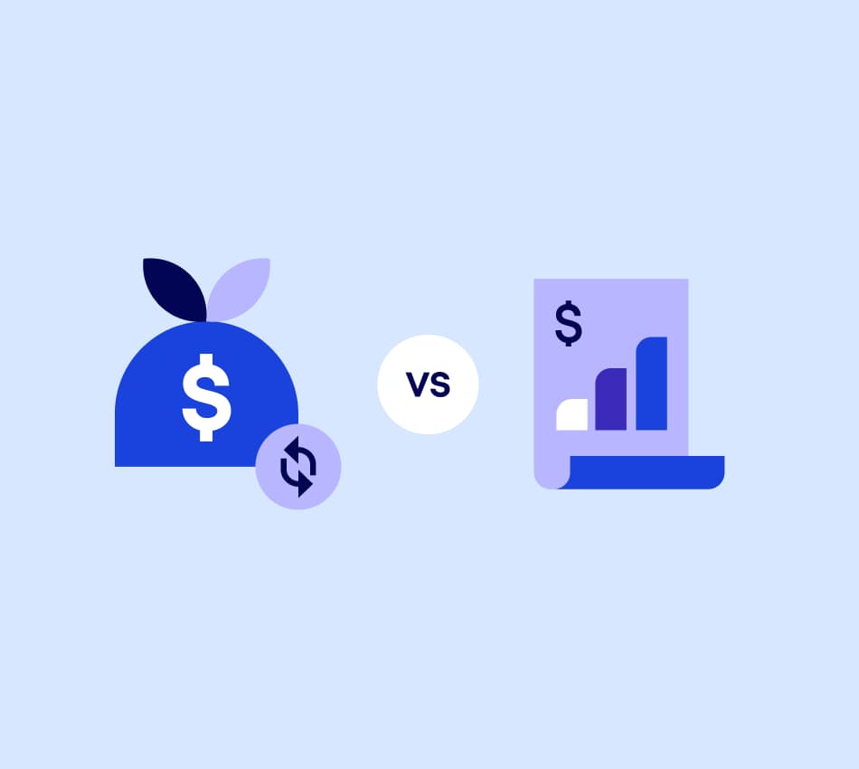Illustration of a revolving line of credit and a business term loan.