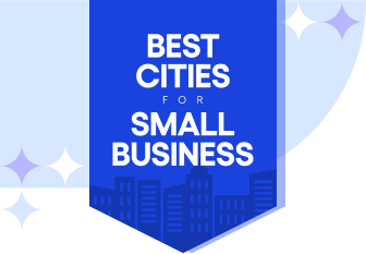 Best cities for small business badge