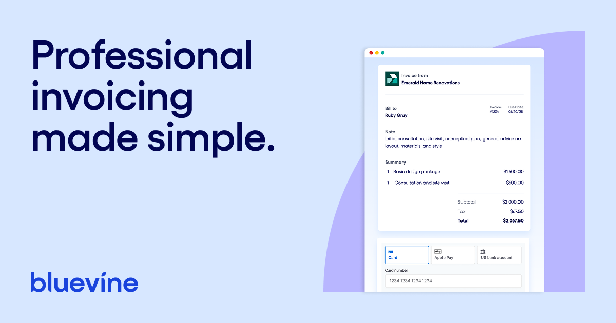 Free Online Invoicing for Small Businesses | Bluevine
